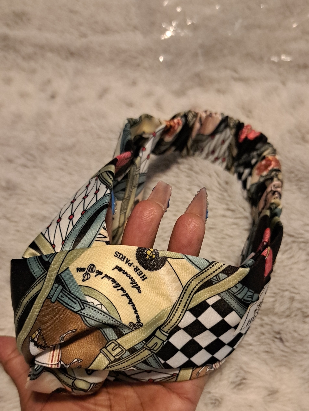 Multi-Color Patterned Twist Headband